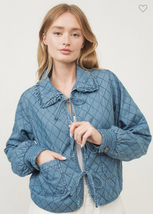 Quilted Denim Jacket